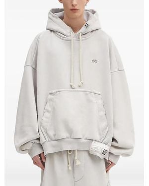 Maison Mihara Yasuhiro Hoodie Met Franje Zak - Grijs