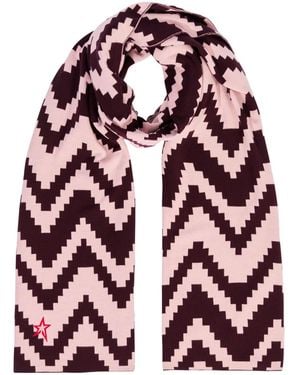 Perfect Moment Geometric-Print Scarf - Red
