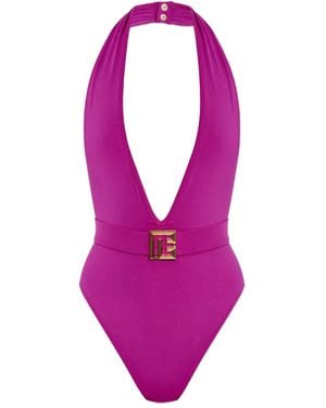 Balmain Badpak Met Ceintuur - Roze