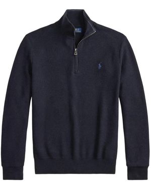 Polo Ralph Lauren Quarter-Zip Jumper - Blue