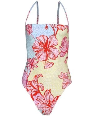 Mary Katrantzou Aprici Swimsuit - White