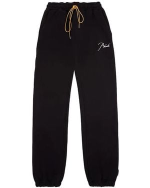 Rhude Classique Drawstring Track Trousers - Black