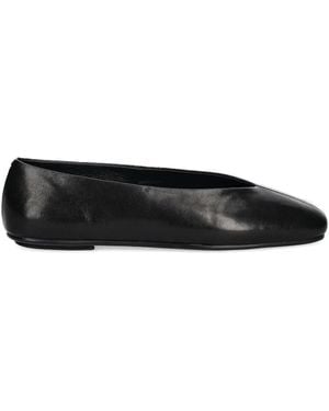Jeffrey Campbell Leren Ballerina's - Zwart