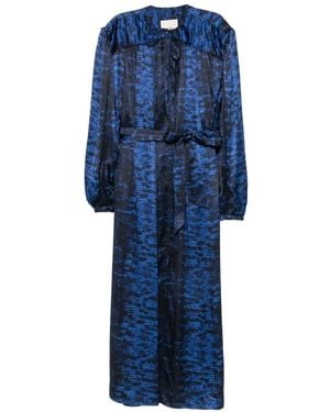 Isabel Marant Luada Kleid Mit Gürtel - Blau