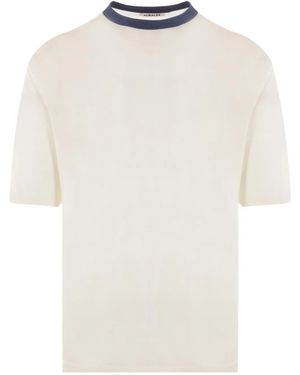 AURALEE コントラストカラー Tシャツ - ホワイト