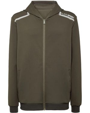Philipp Plein ジップアップ パーカー - グリーン
