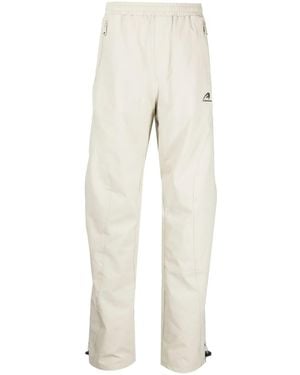 Adererror Logo-Embroidered Straight-Leg Pants - Natural