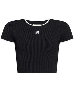 Amiri Striped Top - Black