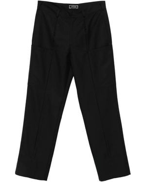 Styland Pantalon Droit À Design Plissé - Noir