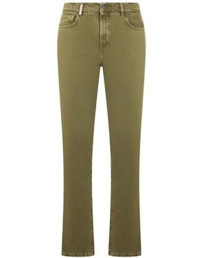 Moschino Button-Up Straight-Leg Jeans - Green