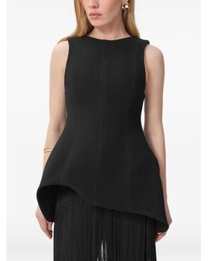 Concepto Lumen Asymmetrical Blouse - Black