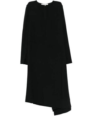 Carven Asymmetric-Panel Dress - Black