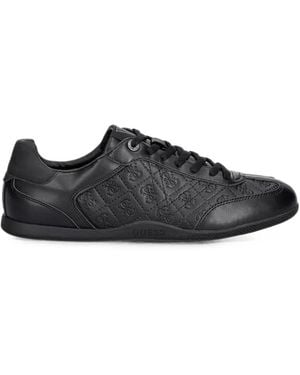 Guess Katas Quilted Logo-Embossed Trainers - Black