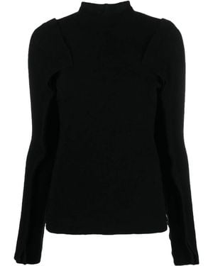 Kiko Kostadinov Arc High-Neck Top - Black