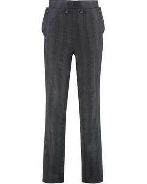 BATAKOVIC Belgrade Striped-Pattern Trousers - Grey