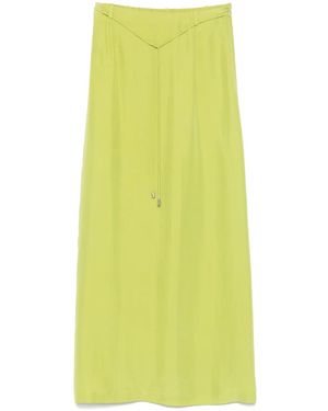 Alysi Silk Maxi Skirt - Yellow