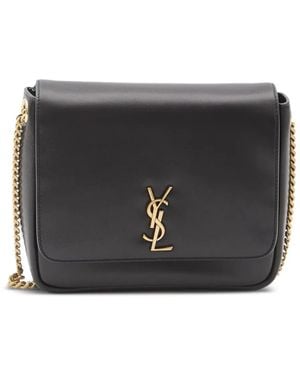 Saint Laurent Bandolera De Cuero Kate - Negro