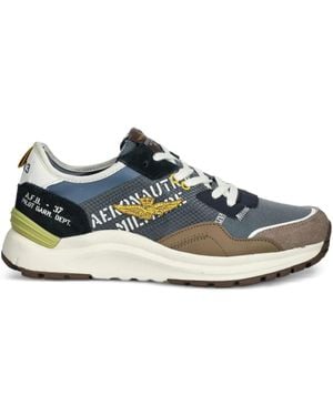 Aeronautica Militare Paneled Sneakers - Blue