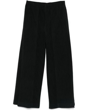 Homme Plissé Issey Miyake Pantalon May À Plis - Noir