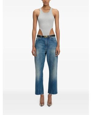 Victoria Beckham ハイレッグ ボディスーツ - ブルー