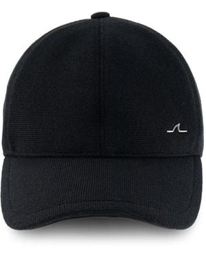 Paul & Shark Logo-Plaque Knitted Baseball Cap - Blue