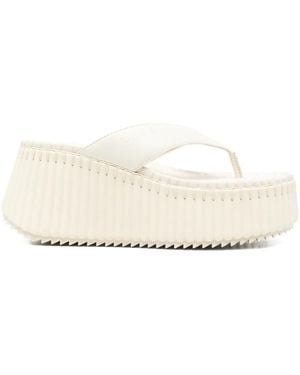 Chloé Flatform Sandals - Natural