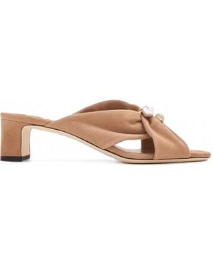 Jimmy Choo Rafi 45 Sandals - Brown