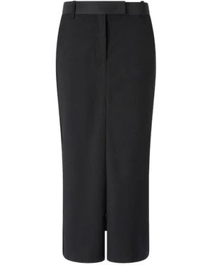 Pinko Knee-Length Tailored Skirt With High Waist And Structured Fit - Black