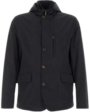Moorer Arditi-Kr Hooded Jacket - Blue