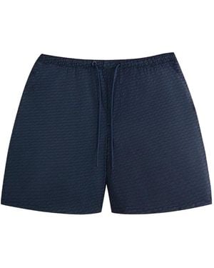 Kith Collins Badeshorts Mit Monogramm - Blau