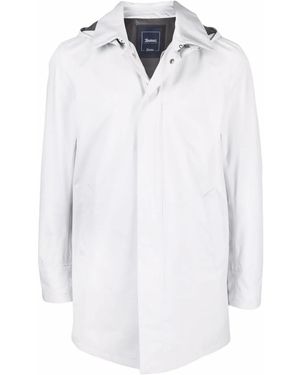 Herno Laminar Water-Resistant Hooded Jacket - White