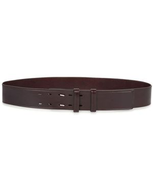 Dries Van Noten Grained Leather Belt - Brown