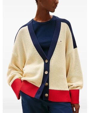 Tommy Hilfiger Colour-Block Cardigan - Blue