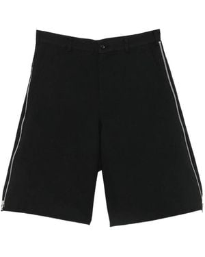 Comme des Garçons Bermuda À Détail De Zip - Black