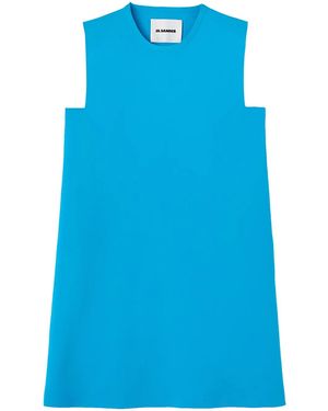Jil Sander Sleeveless Shift Dress - Blue