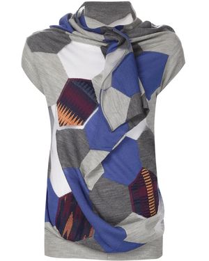 Junya Watanabe Hexagon Tank Top - Blue