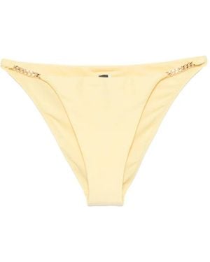 KARL LAGERFELD Chain-Link Bikini Bottoms - Natural