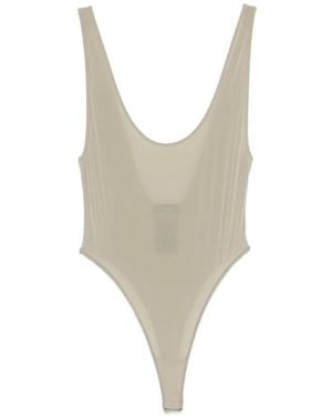 Wardrobe NYC Sheer Tank Bodysuit - White