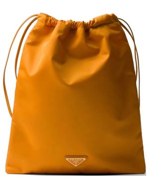 Prada Wish Re-Nylon Pouch - Orange