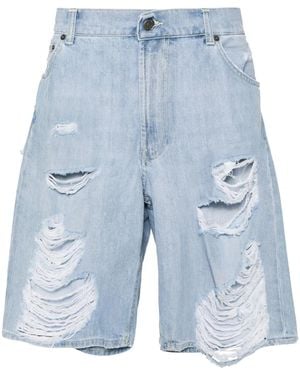 Dondup Wen Mid-Rise Denim Shorts - Blue