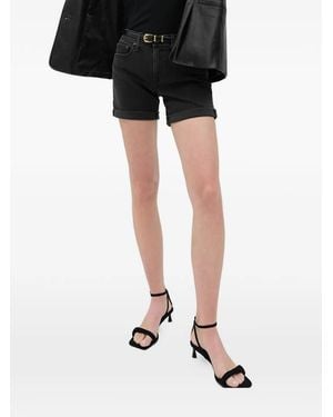 Gap Girlfriend Rolled-Hem Shorts - Black