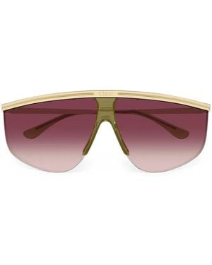 Chloé Geometric-Frame Sunglasses - Purple