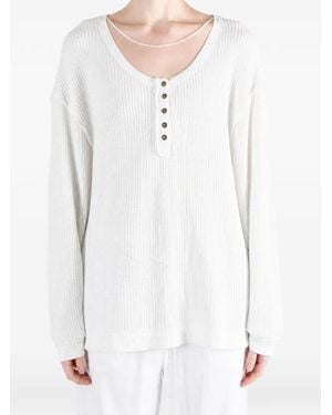 Free People We The Free Montreal Pullover Mit Waffelstrick - Weiß