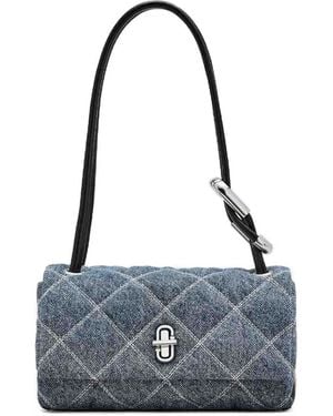 Marc Jacobs Mini The Quilted Denim Shoulder Bag - Blue
