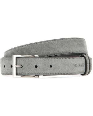 Hogan Suede Belt - Grey