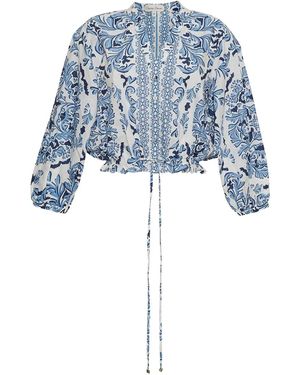Cara Cara Perrin Drawstring Top - Blue