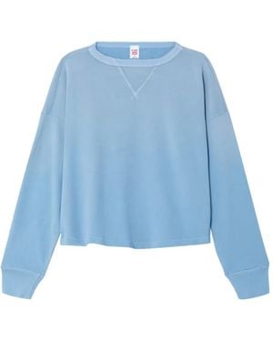 RE/DONE X Hanes Crew-Neck Sweatshirt - Blue