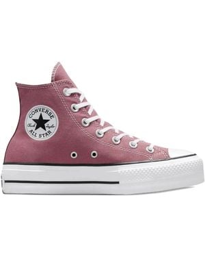 Converse Chuck Taylor All Star Lift Trainers - Pink