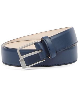 Maison Margiela Buckled Leather Belt - Blue