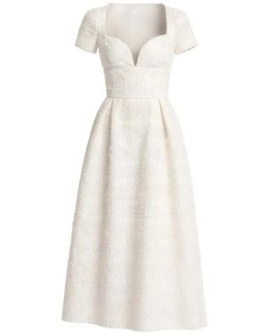 Elie Saab Robe Mi-Longue En Macramé - White